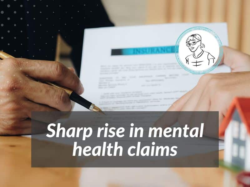 Sharp rise in mental health claims